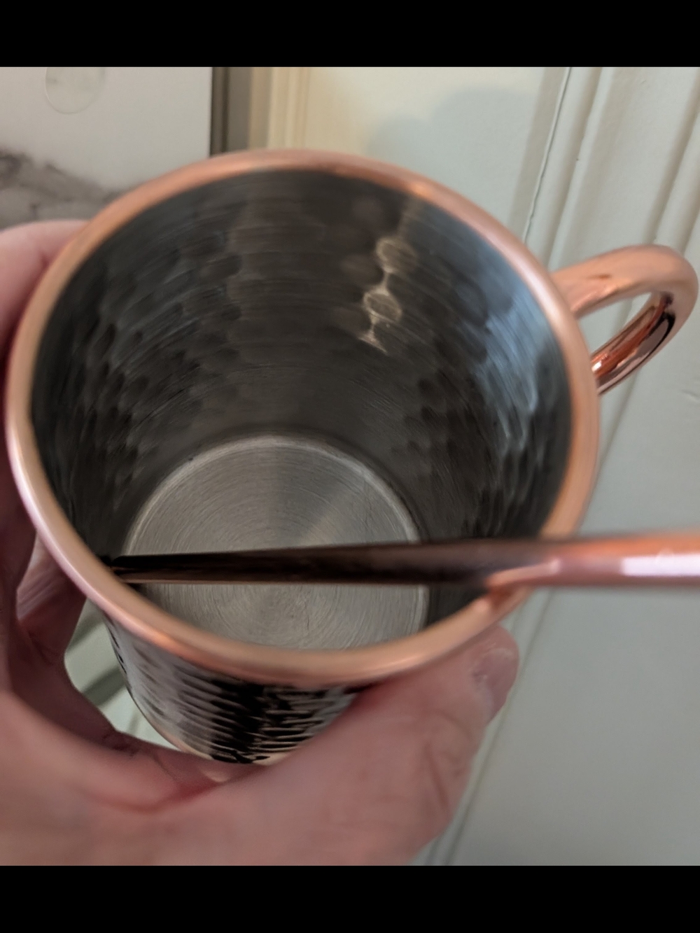 JUST REDUCED! Hammered Copper Moscow Mule Set, inc Tumblers, Straws, and Jigger - Picture 2 of 3